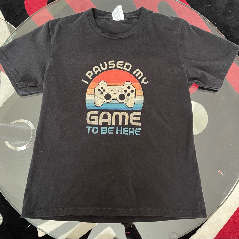 “ I cause my game to be here” boys t-shirt
